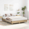 Ramka łóżka 2 pcs Sonoma 152 x 203 cm Materiał drewnopochodny