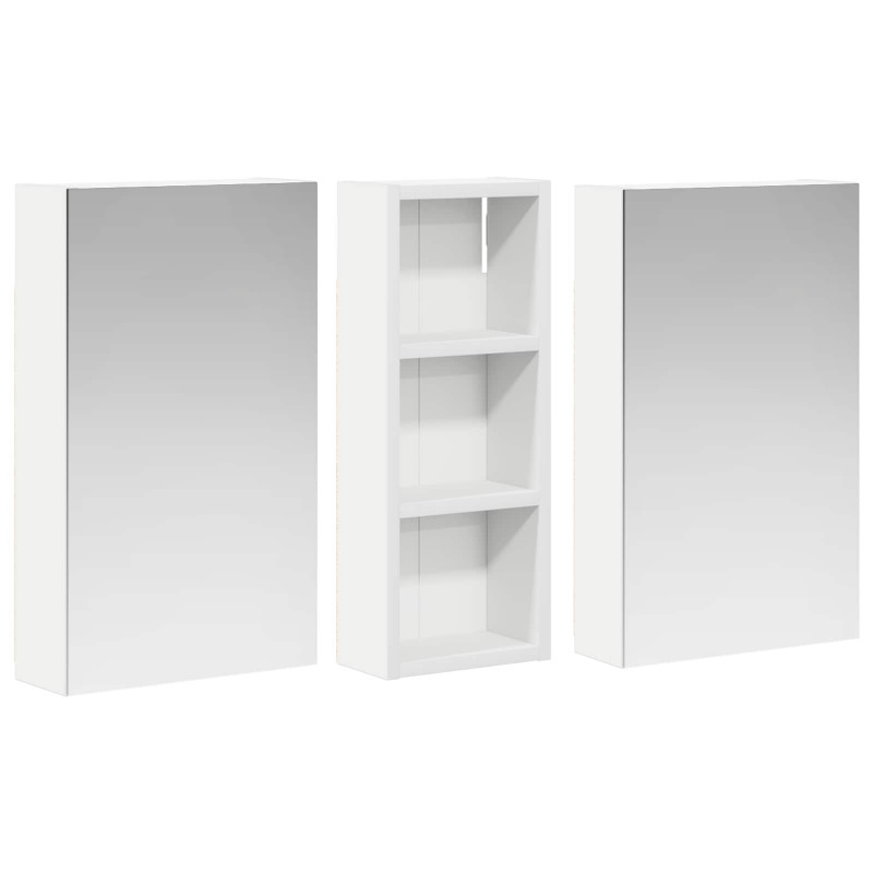 Zestaw Szafek Łazienkowych z półką 3 pcs 80 x 10,5 x 50 cm