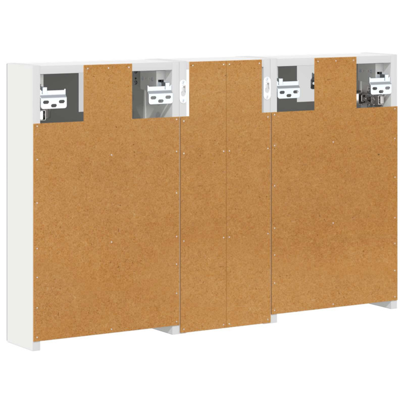 Zestaw Szafek Łazienkowych z półką 3 pcs 80 x 10,5 x 50 cm