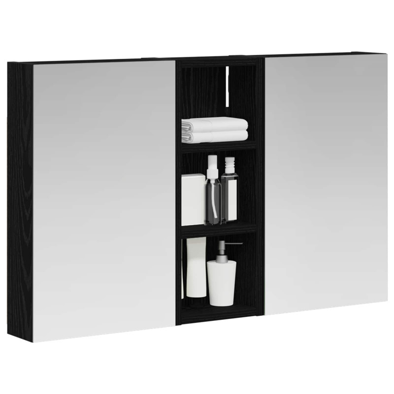 Zestaw Szafek Łazienkowych z półką 3 pcs 80 x 10,5 x 50 cm
