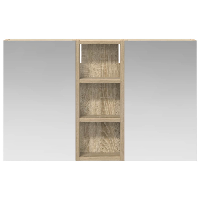 Zestaw Szafek Łazienkowych z półką 3 pcs 80 x 10,5 x 50 cm