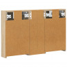 Zestaw Szafek Łazienkowych z półką 3 pcs 80 x 10,5 x 50 cm
