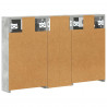 Zestaw Szafek Łazienkowych z półką 3 pcs 80 x 10,5 x 50 cm