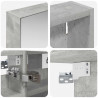 Zestaw Szafek Łazienkowych z półką 3 pcs 80 x 10,5 x 50 cm