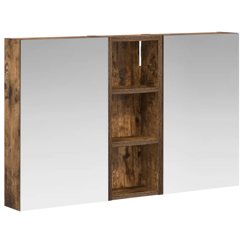 Zestaw Szafek Łazienkowych z półką 3 pcs 80 x 10,5 x 50 cm