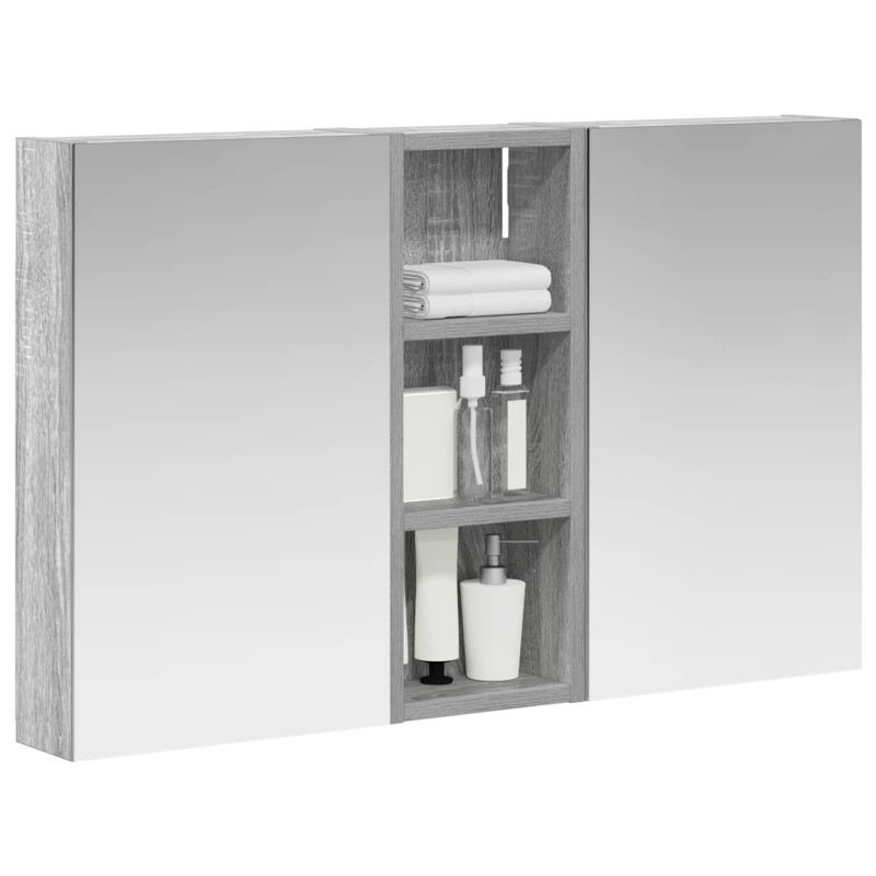 Zestaw Szafek Łazienkowych z półką 3 pcs 80 x 10,5 x 50 cm