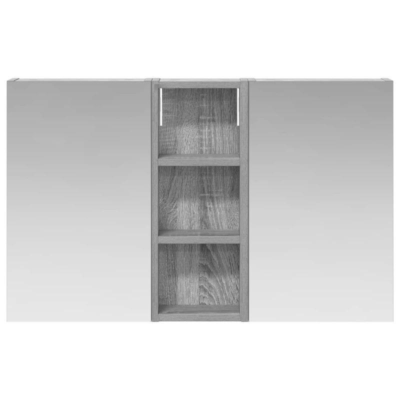 Zestaw Szafek Łazienkowych z półką 3 pcs 80 x 10,5 x 50 cm