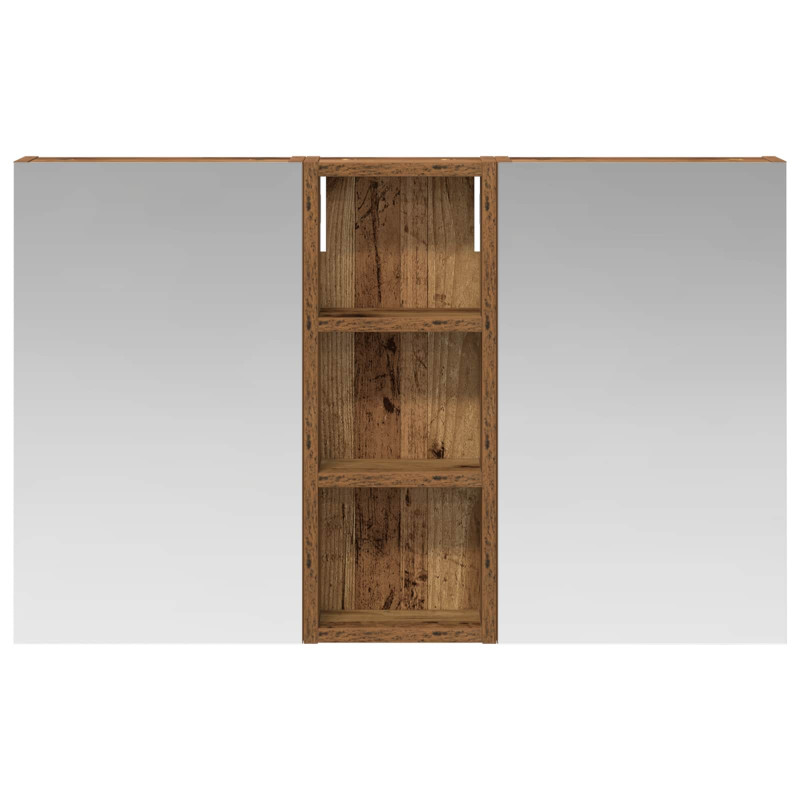 Zestaw Szafek Łazienkowych z półką 3 pcs 80 x 10,5 x 50 cm