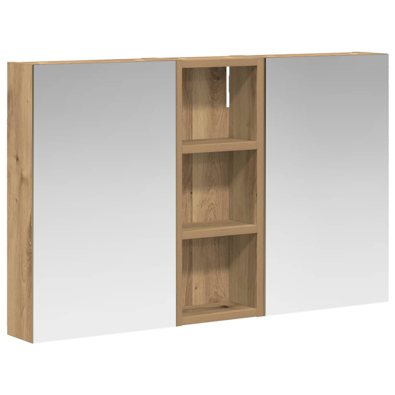 Zestaw Szafek Łazienkowych z półką 3 pcs 80 x 10,5 x 50 cm