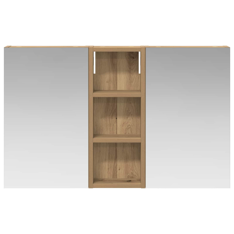 Zestaw Szafek Łazienkowych z półką 3 pcs 80 x 10,5 x 50 cm