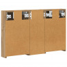Zestaw Szafek Łazienkowych z półką 3 pcs 80 x 10,5 x 50 cm