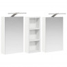 Zestaw Szafek Łazienkowych z półką 3 pcs 80 x 10,5 x 50 cm