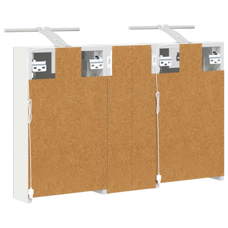 Zestaw Szafek Łazienkowych z półką 3 pcs 80 x 10,5 x 50 cm