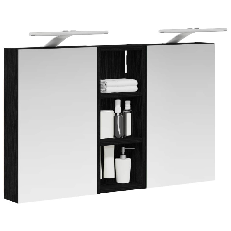 Zestaw Szafek Łazienkowych z półką 3 pcs 80 x 10,5 x 50 cm