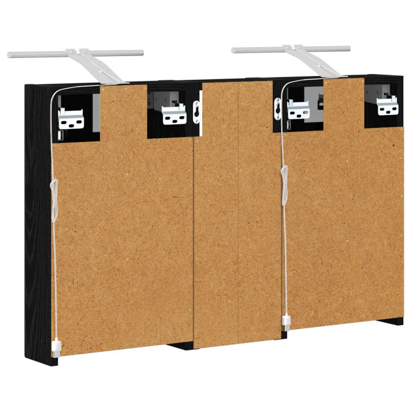 Zestaw Szafek Łazienkowych z półką 3 pcs 80 x 10,5 x 50 cm