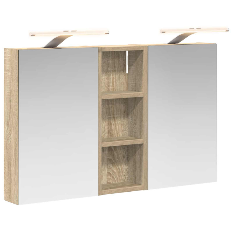 Zestaw Szafek Łazienkowych z półką 3 pcs 80 x 10,5 x 50 cm