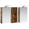 Zestaw Szafek Łazienkowych z półką 3 pcs 80 x 10,5 x 50 cm