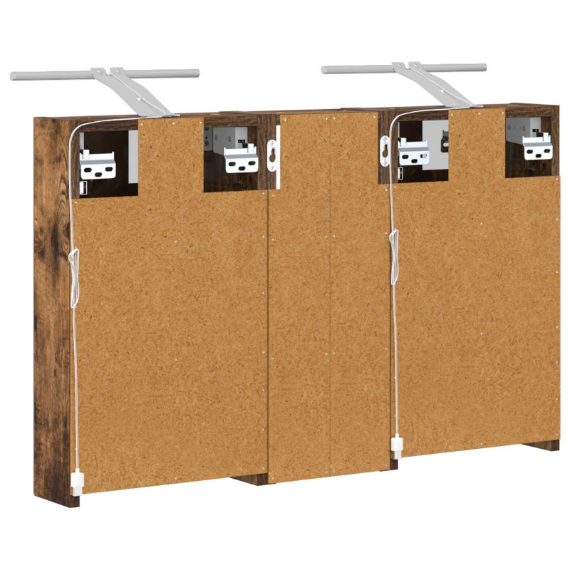 Zestaw Szafek Łazienkowych z półką 3 pcs 80 x 10,5 x 50 cm
