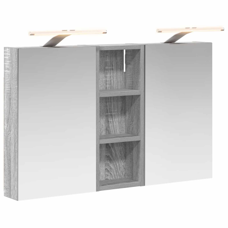 Zestaw Szafek Łazienkowych z półką 3 pcs 80 x 10,5 x 50 cm