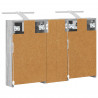 Zestaw Szafek Łazienkowych z półką 3 pcs 80 x 10,5 x 50 cm