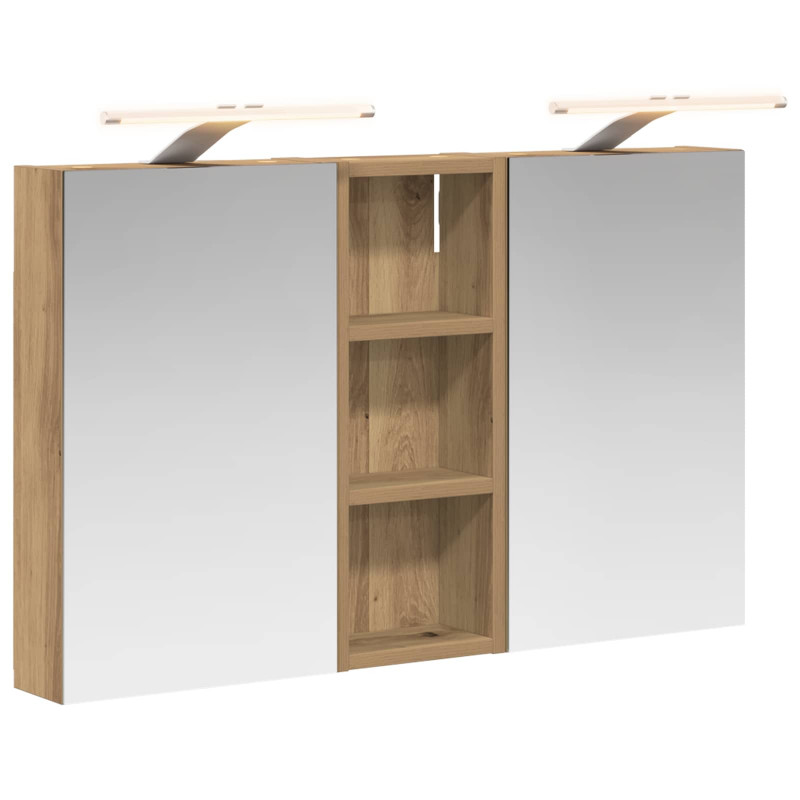 Zestaw Szafek Łazienkowych z półką 3 pcs 80 x 10,5 x 50 cm