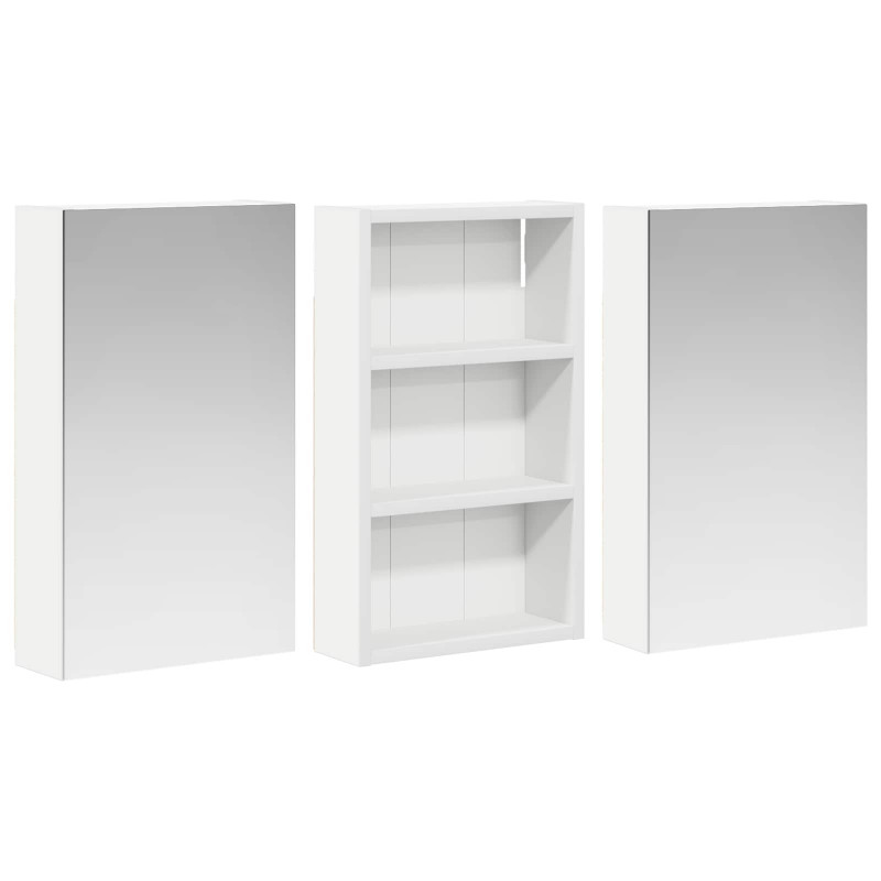 Zestaw Szafek Łazienkowych z półką 3 pcs 90 x 10,5 x 50 cm
