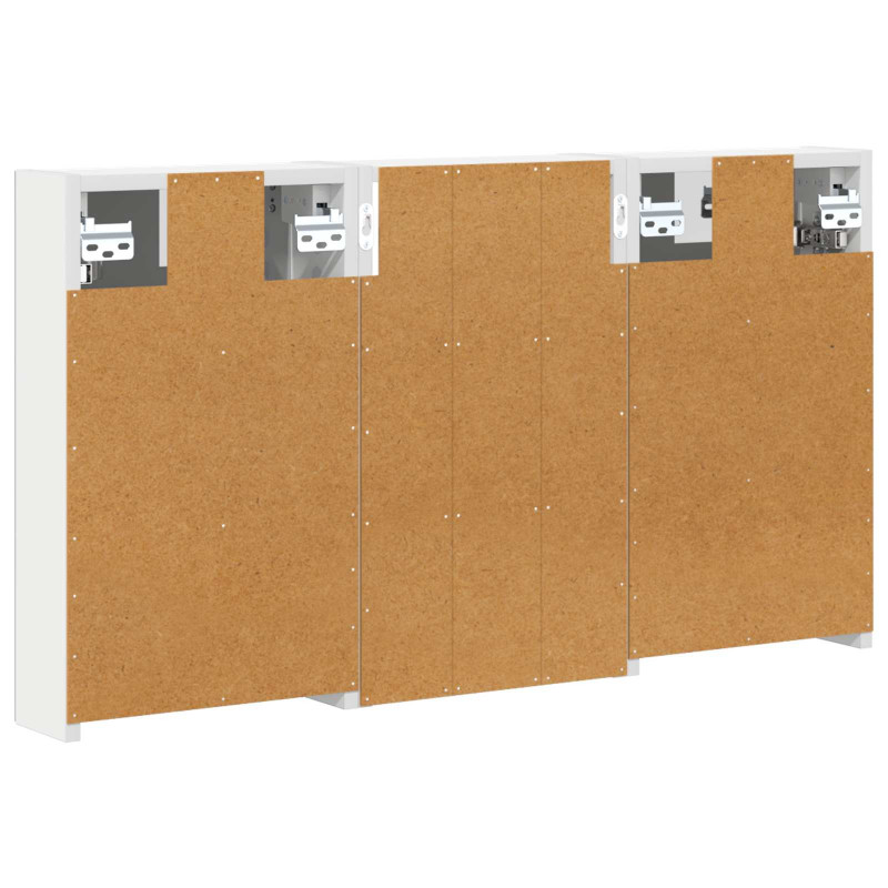 Zestaw Szafek Łazienkowych z półką 3 pcs 90 x 10,5 x 50 cm