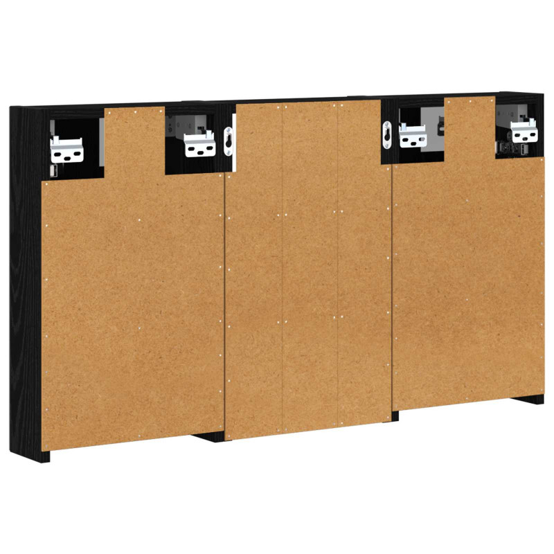 Zestaw Szafek Łazienkowych z półką 3 pcs 90 x 10,5 x 50 cm
