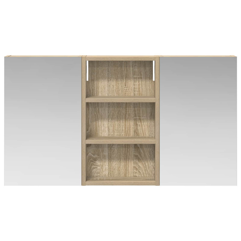 Zestaw Szafek Łazienkowych z półką 3 pcs 90 x 10,5 x 50 cm