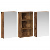 Zestaw Szafek Łazienkowych z półką 3 pcs 90 x 10,5 x 50 cm