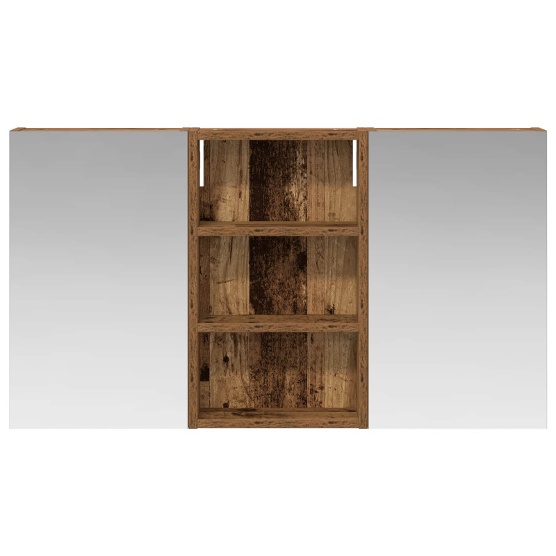 Zestaw Szafek Łazienkowych z półką 3 pcs 90 x 10,5 x 50 cm