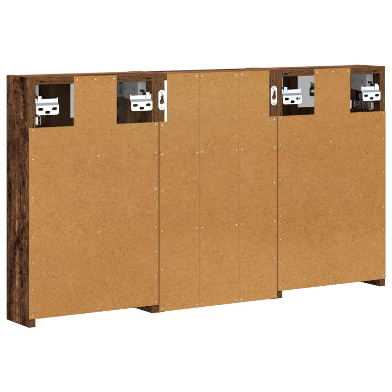 Zestaw Szafek Łazienkowych z półką 3 pcs 90 x 10,5 x 50 cm