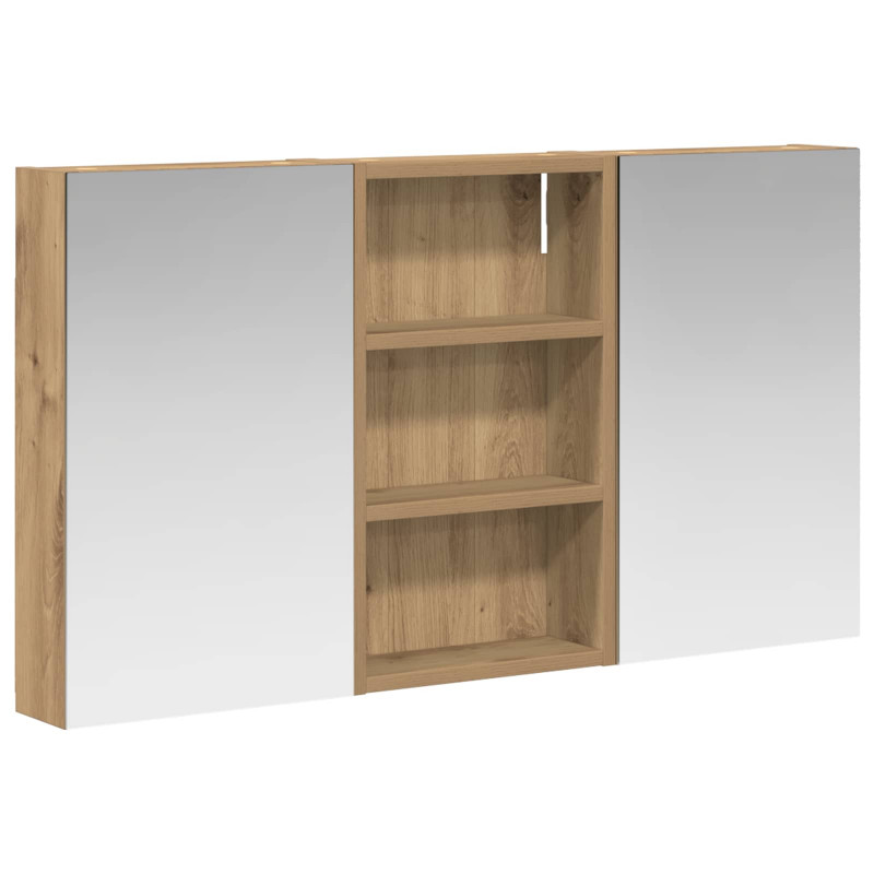 Zestaw Szafek Łazienkowych z półką 3 pcs 90 x 10,5 x 50 cm