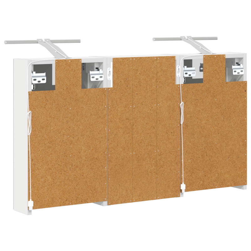 Zestaw Szafek Łazienkowych z półką 3 pcs 90 x 10,5 x 50 cm