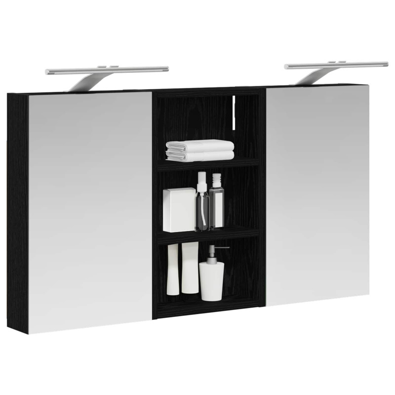 Zestaw Szafek Łazienkowych z półką 3 pcs 90 x 10,5 x 50 cm