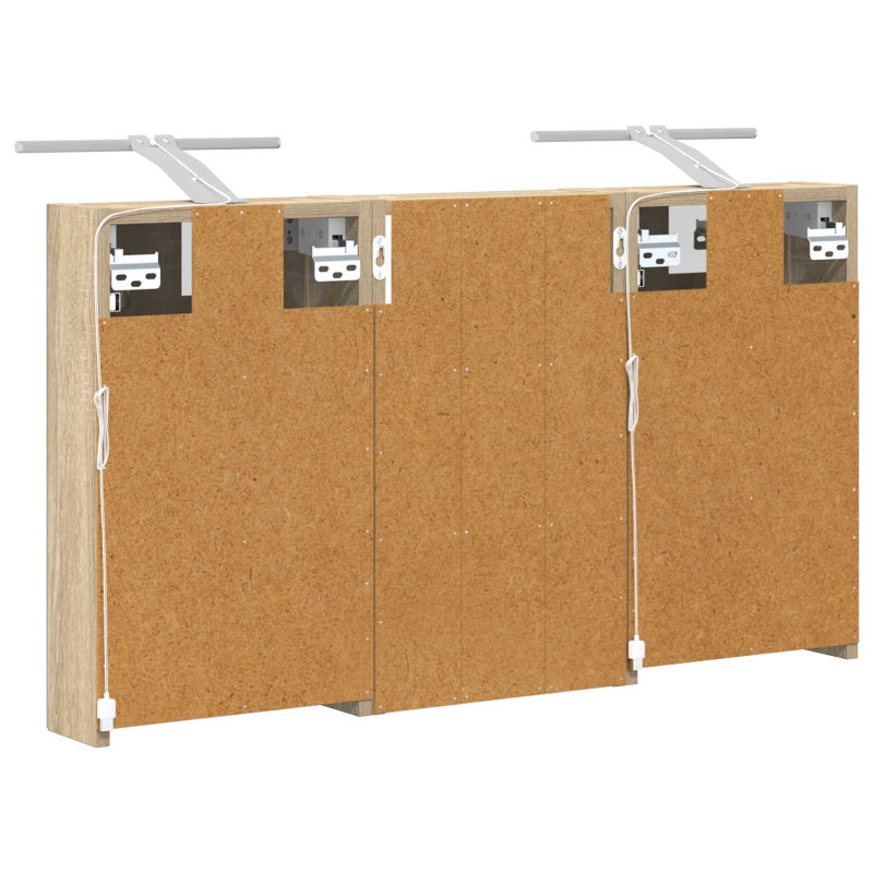 Zestaw Szafek Łazienkowych z półką 3 pcs 90 x 10,5 x 50 cm