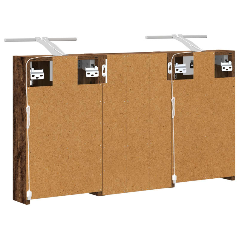 Zestaw Szafek Łazienkowych z półką 3 pcs 90 x 10,5 x 50 cm