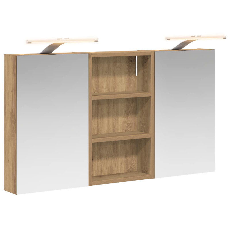 Zestaw Szafek Łazienkowych z półką 3 pcs 90 x 10,5 x 50 cm