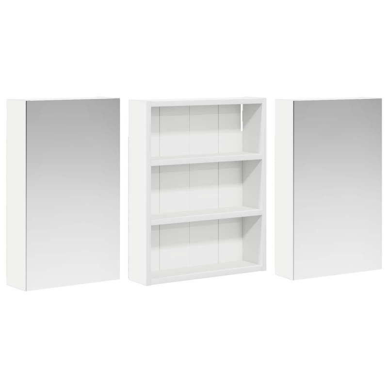 Zestaw Szafek Łazienkowych z półką 3 pcs 100 x 10,5 x 50 cm
