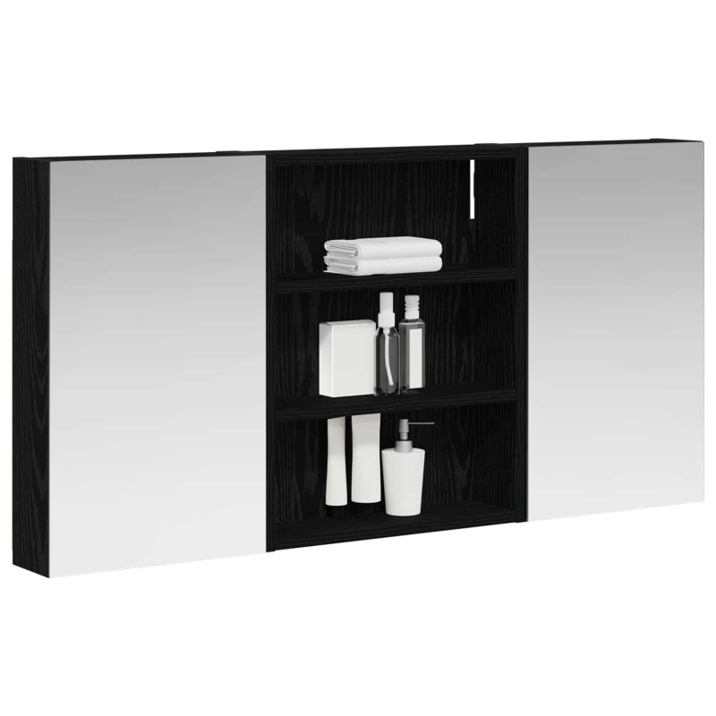Zestaw Szafek Łazienkowych z półką 3 pcs 100 x 10,5 x 50 cm
