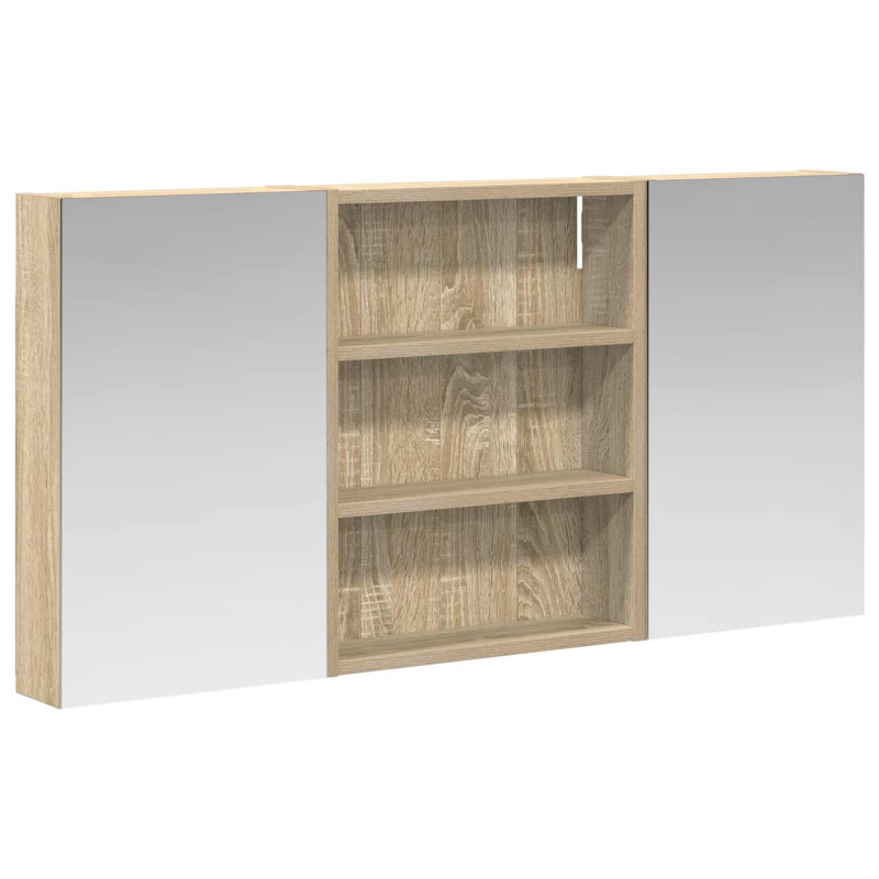 Zestaw Szafek Łazienkowych z półką 3 pcs 100 x 10,5 x 50 cm