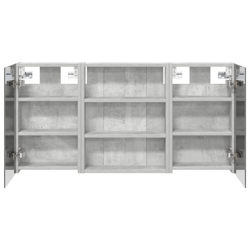 Zestaw Szafek Łazienkowych z półką 3 pcs 100 x 10,5 x 50 cm