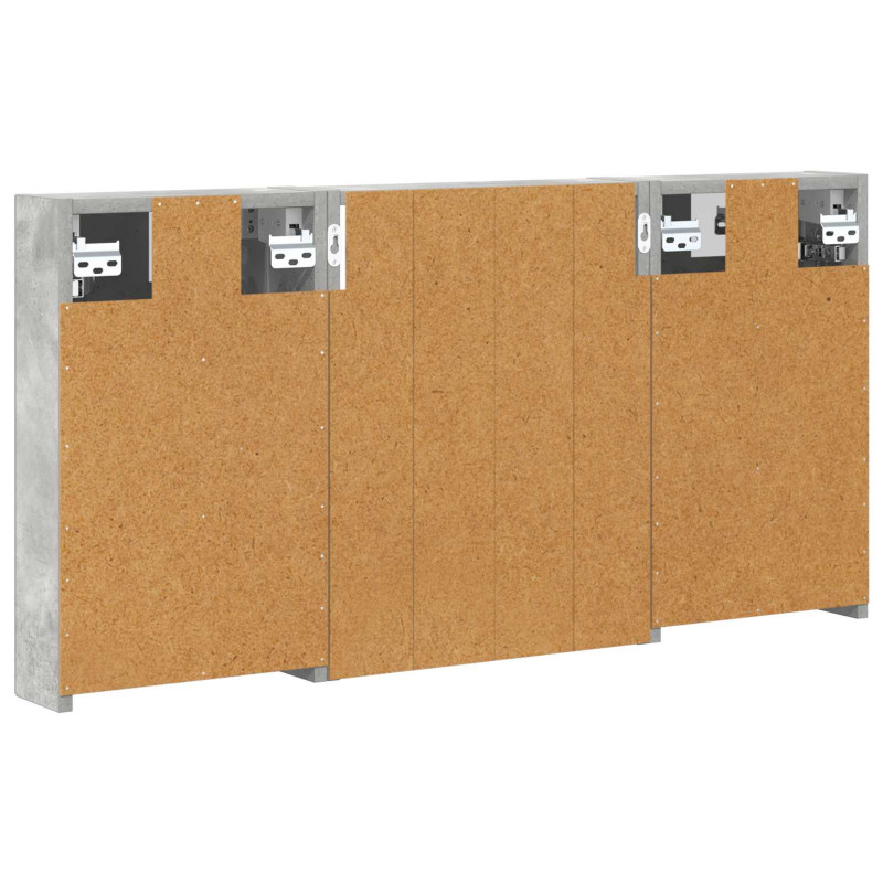 Zestaw Szafek Łazienkowych z półką 3 pcs 100 x 10,5 x 50 cm
