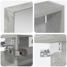 Zestaw Szafek Łazienkowych z półką 3 pcs 100 x 10,5 x 50 cm