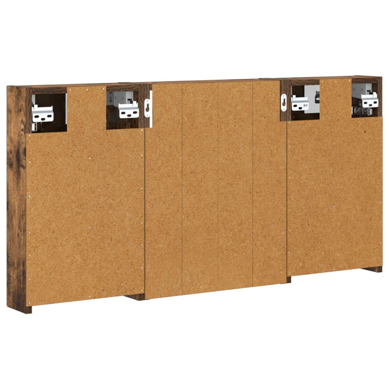 Zestaw Szafek Łazienkowych z półką 3 pcs 100 x 10,5 x 50 cm