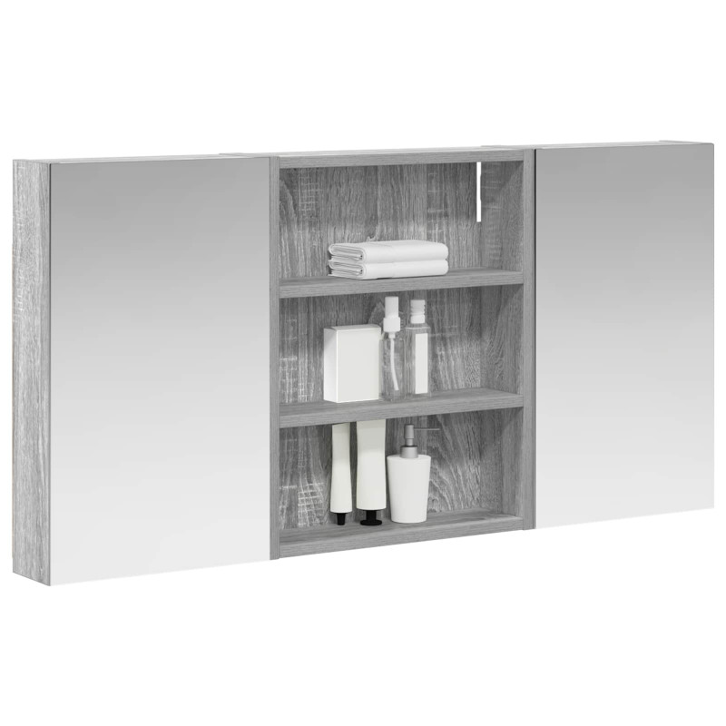Zestaw Szafek Łazienkowych z półką 3 pcs 100 x 10,5 x 50 cm