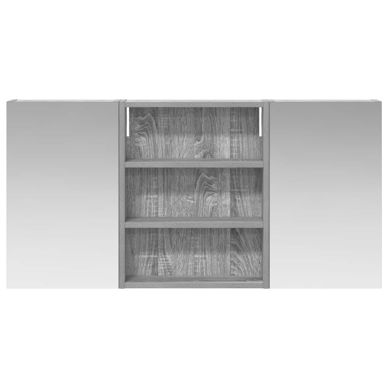 Zestaw Szafek Łazienkowych z półką 3 pcs 100 x 10,5 x 50 cm