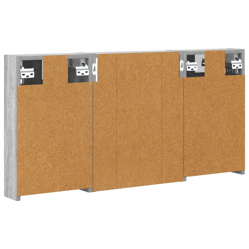 Zestaw Szafek Łazienkowych z półką 3 pcs 100 x 10,5 x 50 cm