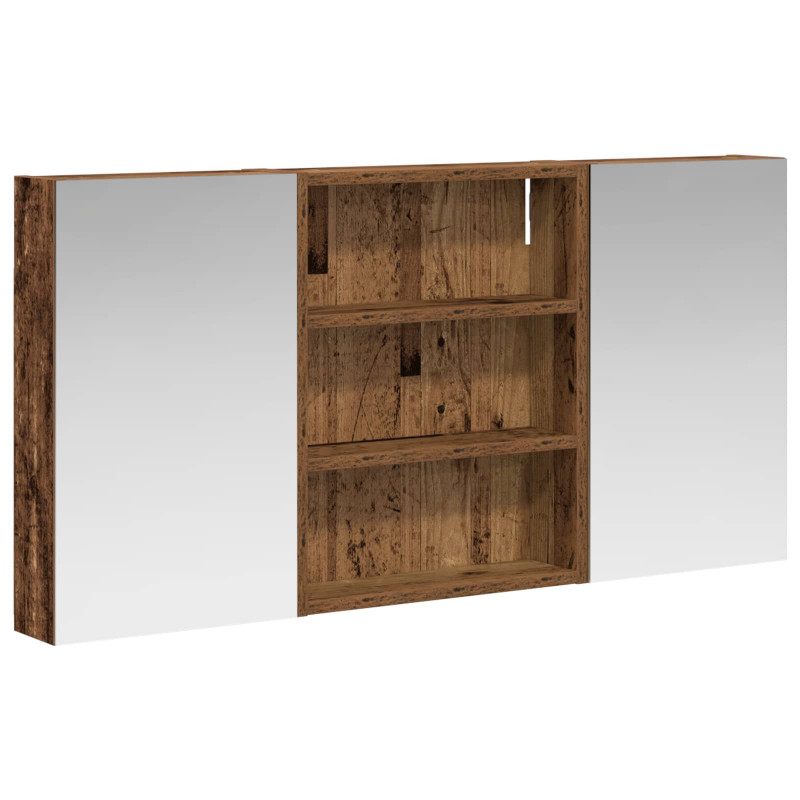 Zestaw Szafek Łazienkowych z półką 3 pcs 100 x 10,5 x 50 cm