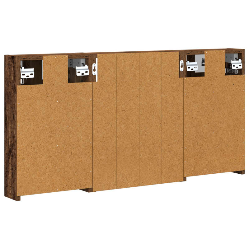Zestaw Szafek Łazienkowych z półką 3 pcs 100 x 10,5 x 50 cm